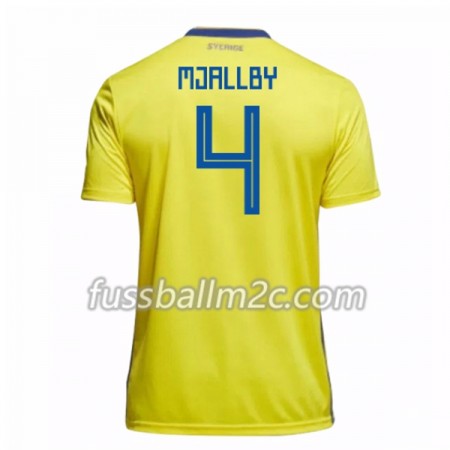 Fußballtrikots Schweden Mjallby 4 Heim Trikotsatz WM 2018